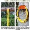 Garden Hose Holder Wall Mount Water Hose Water Hose Holder Hose Rack Hose Storage Organizer for Outside Yard, Garden, Garage, Storage Organizer, Orange