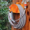 Garden Hose Holder Wall Mount Water Hose Water Hose Holder Hose Rack Hose Storage Organizer for Outside Yard, Garden, Garage, Storage Organizer, Orange