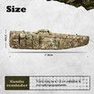 Camo 46Inch Rifle Gun Bag Shotgun Case 600D Soft Padded Shooting Gear Tactical Storage Range Hunting Accessories with Handle Shoulder Strap 118cm