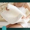 30x50cm Latex Cool Summer Pillow Cervical Sleeping Latex Particle Massage Elastic Breathable with Pillowcase