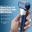 Mens Electric Razors for Shaving Face 5 Blades Foil for Coarse Hair with 2 Speeds Cordless Portable Shaver Wet/Dry,Rechargeable Shaving Machines for Travel