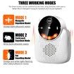 2 Pcs Ultrasonic Pest Repeller Indoor with LCD,Rodent Repeller Ultrasound Repellent for Roach Rodent Mouse Bugs Mosquito Mice(White)