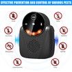 2 Pcs Ultrasonic Pest Repeller Indoor with LCD,Rodent Repeller Ultrasound Repellent for Roach Rodent Mouse Bugs Mosquito Mice(Black)