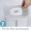 32 Pcs Cat Fountain Filters Replacement Compatible with 95oz/2.8L Cat Automatic Water Fountain Filters