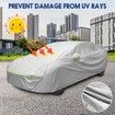 Waterproof Car Cover Outdoor Auto Automobile Protection All Weather Heavy Duty Full Vehicle Protector Wind Dust UV Proof with Storage Bag 3XL