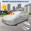 Waterproof Car Cover Automobile Auto Outdoor Protection Heavy Duty All Weather Full Vehicle Protector Dust Wind UV Proof with Storage Bag 3XXL