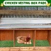 6Pcs Chicken Nesting Pads Artificial Grass Mat Chickens Nesting Box Pads Rug Carpet Synthetic Turf Mat Pet Training Grass for Egg Chicken Coop