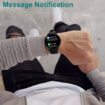 Smart Watch With Bluetooth Call Waterproof Swimming Fitness Monitoring Watches for Men Women Black