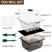Seed Starter Trays Self-Watering - Kit with Humidity Dome,5-Pack 60-Cell Plant Seedling Tray,Reusable Germination Trays