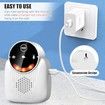 1PC Ultrasonic Pest Repeller Indoor with LCD,Rodent Repeller Ultrasound Repellent for Roach Rodent Mouse Bugs, Indoor Pest Control Color White