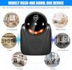 1PC Ultrasonic Pest Repeller Indoor with LCD,Rodent Repeller Ultrasound Repellent for Roach Rodent Mouse Bugs, Indoor Pest Control Color Black