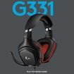 Gaming Headset Wired G331 2.1 ch Stereo, 0.1 inch (3.5 mm), Lightweight, Noise Canceling, Single, Flippable Microphone