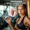 Electronic Hand Grip Strength Tester, Grip Strengthener Hand Exerciser Meter, Digital Hand Grip Training Gauge 220 Lbs / 99 Kgs for Sports (Gray)
