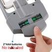 Electronic Hand Grip Strength Tester, Grip Strengthener Hand Exerciser Meter, Digital Hand Grip Training Gauge 220 Lbs / 99 Kgs for Sports (Gray)