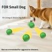 Smart Interactive Dog Toys Ball, Auto Bouncing Rotating Ball, Moving Pet Toys for Dogs 20 lbs, USB Rechargeable, Fun Gift for Boredom, 1 Pack, Green