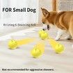 Smart Interactive Dog Toys Ball, Auto Bouncing Rotating Ball, Moving Pet Toys for Dogs 20 lbs, USB Rechargeable, Fun Gift for Boredom, 1 Pack, Yellow