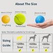 Smart Interactive Dog Toys Ball, Auto Bouncing Rotating Ball, Moving Pet Toys for Dogs 20 lbs, USB Rechargeable, Fun Gift for Boredom, 1 Pack, Yellow