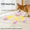 Smart Interactive Dog Toys Ball, Auto Bouncing Rotating Ball, Moving Pet Toys for Dogs 20 lbs, USB Rechargeable, Fun Gift for Boredom, 1 Pack, Pink