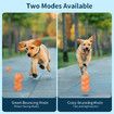 Smart Interactive Dog Toys Ball, Auto Bouncing Rotating Ball, Moving Pet Toys for Dogs 20 lbs, USB Rechargeable, Fun Gift for Boredom, 1 Pack, Orange