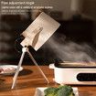 Portable Range Hood Desktop with 2 Filters and Tripod, Kitchen Exhaust Fan for Cooking Indoors Hot Pot BBQ Outdoors Camping Picnics White