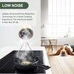 Portable Range Hood Desktop with 2 Filters and Tripod, Kitchen Exhaust Fan for Cooking Indoors Hot Pot BBQ Outdoors Camping Picnics White