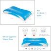 68x40cm Cooling Gel Pillow Memory Foam Summer Chill  Orthopedic Memory Foam Pillow for Side Back  Sleeper