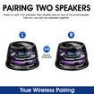 Magnetic Bluetooth Speaker with Multi-RGB Color Light and Phone Holder for Metal Surface,Perfect Mini Speaker for Shower,Room,Bike,Car(Black)