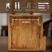 Wood Suggestion Box with Slot and Lock,Wooden Tip Money Drop Donation Boxes,Prayer Ballot Comment Box Countertop Wall Mounted with Chalkboard and Keys