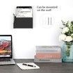 Acrylic Suggestion Box With Lock Wall Mounted Acrylic Donation Box with Sign Slot,Office Ballot Box,Locking Mailbox Suggestion Comment Box,Black