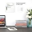 Acrylic Suggestion Box with Lock Wall Mounted Acrylic Donation Box with Sign Slot Office Ballot Box with Side-Pocket Locking Mailbox,White