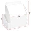 Acrylic Suggestion Box with Lock Wall Mounted Acrylic Donation Box with Sign Slot Office Ballot Box with Side-Pocket Locking Mailbox,White
