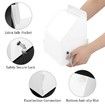 Acrylic Suggestion Box with Lock Wall Mounted Acrylic Donation Box with Sign Slot Office Ballot Box with Side-Pocket Locking Mailbox,White