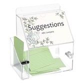 Acrylic Suggestion Box With Lock Wall Mounted Acrylic Donation Box with Sign Slot,Office Ballot Box,Collection Box,Locking Suggestion Comment Box,Clear