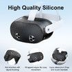 Silicone Cover Set Compatible with Meta Quest 3S Accessories,VR Protector Face Cover,Controller Grips,Front Shell Headset Cover Lens Protective Cover