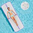 Inflatable AirTrack Air Track Gymnastics Tumbling Floor Mat with Electric Pump Purple 3x1x0.1m