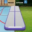 Inflatable AirTrack Air Track Gymnastics Tumbling Floor Mat with Electric Pump Purple 3x1x0.1m