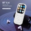 64GB MP3 Player with Bluetooth 5.4, Sport Music Player with Speaker Built-in FM Radio, Voice Recorder, HiFi Lossless Digital Audio Video Playback (White)