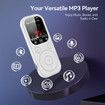 64GB MP3 Player with Bluetooth 5.4, Sport Music Player with Speaker Built-in FM Radio, Voice Recorder, HiFi Lossless Digital Audio Video Playback (White)