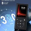 64GB MP3 Player with Bluetooth, Portable MP3 Music Player with HiFi Speaker with Voice Recorder, FM Radio, Touch Buttons