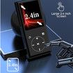 64GB MP3 Player with Bluetooth, Portable MP3 Music Player with HiFi Speaker with Voice Recorder, FM Radio, Touch Buttons