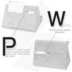 Tablet Stand Pillow with Pocket, Lazy Holder Stand for Bed Sofa,Compatible with iPads Tablets Smartphones Books Magazines (Gray)