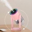 Humidifier USB Powered with Starry Sky Projection Timer Function for 6-8 Hours Auto Shut-off and Colorful Lighting Design Ideal for Bedroom (Pink)