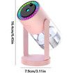 Humidifier USB Powered with Starry Sky Projection Timer Function for 6-8 Hours Auto Shut-off and Colorful Lighting Design Ideal for Bedroom (Pink)