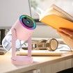 Humidifier USB Powered with Starry Sky Projection Timer Function for 6-8 Hours Auto Shut-off and Colorful Lighting Design Ideal for Bedroom (Pink)