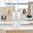 Humidifier USB Powered with Starry Sky Projection Timer Function for 6-8 Hours Auto Shut-off and Colorful Lighting Design Ideal for Bedroom (White)