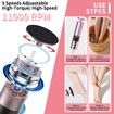 Electric Cordless Foot Callus Remover,2-in-1 Electric Foot Filer/Nail Filer with Digital Screen Adjustable Speeds