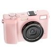 5K Professional Digital Camera Wide Angle Digital Zoom 64MP Camcorder Photography 3 Inch Screen Vlog Video Recorder WIFI Webcam Color Pink