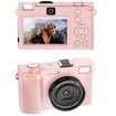 5K Professional Digital Camera Wide Angle Digital Zoom 64MP Camcorder Photography 3 Inch Screen Vlog Video Recorder WIFI Webcam Color Pink