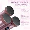 Electric Foot File Callus Remover for Feet Rechargeable Foot Grinder Pedicure Tools 2 Speed Adjustable(Pink)