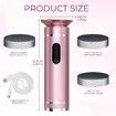 Electric Foot File Callus Remover for Feet Rechargeable Foot Grinder Pedicure Tools 2 Speed Adjustable(Pink)